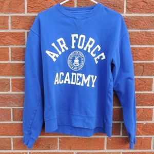 Air Force Falcons Football Sweatshirt Women's Size Medium Blue